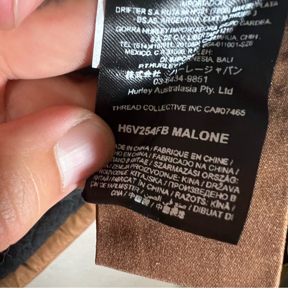 Hurley Malone Quilted Vest Mens Large Bronzed Brown Surf Sherpa Lined - Picture 5 of 5